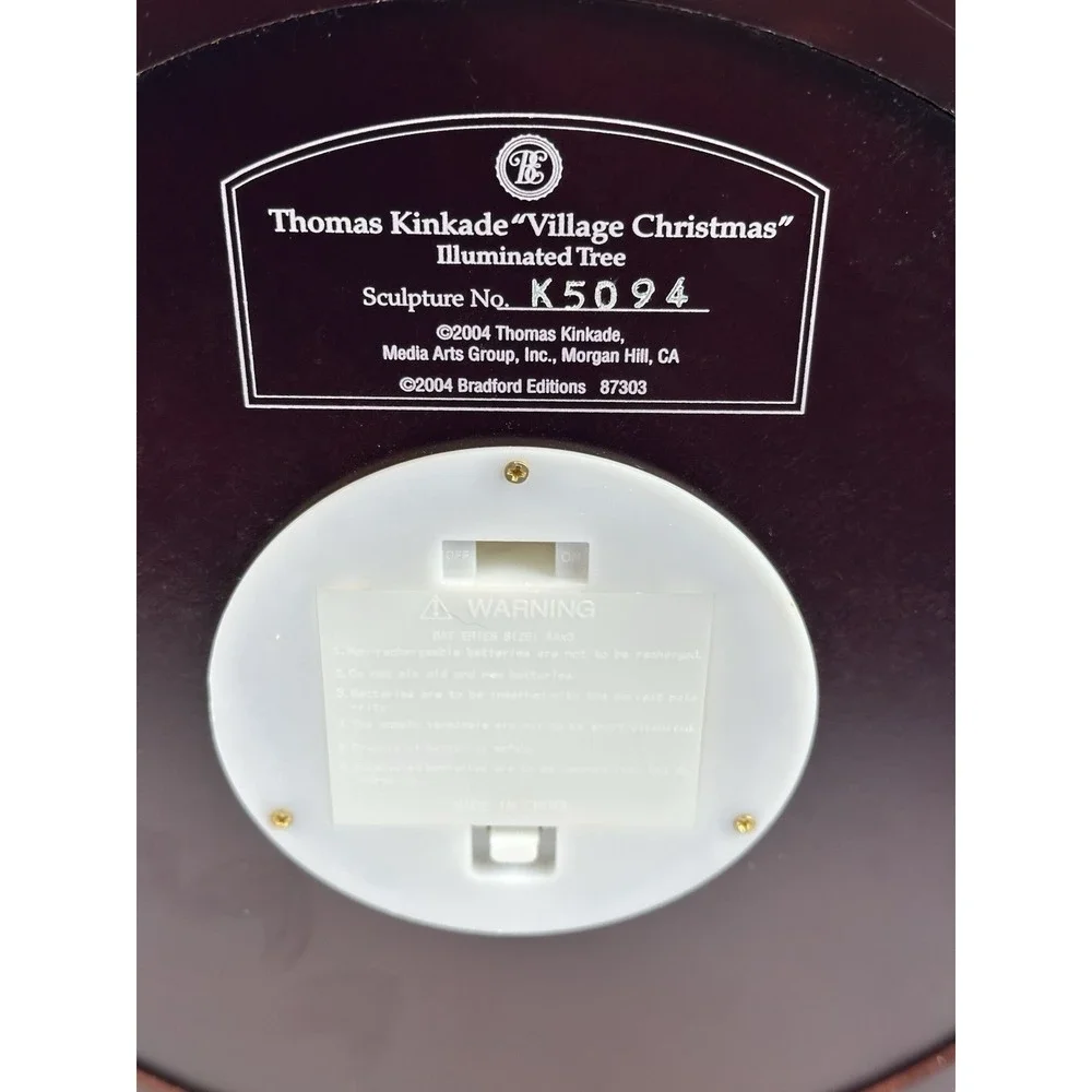 2004 Thomas‎ Kinkade Village Christmas Illuminated Tree 15